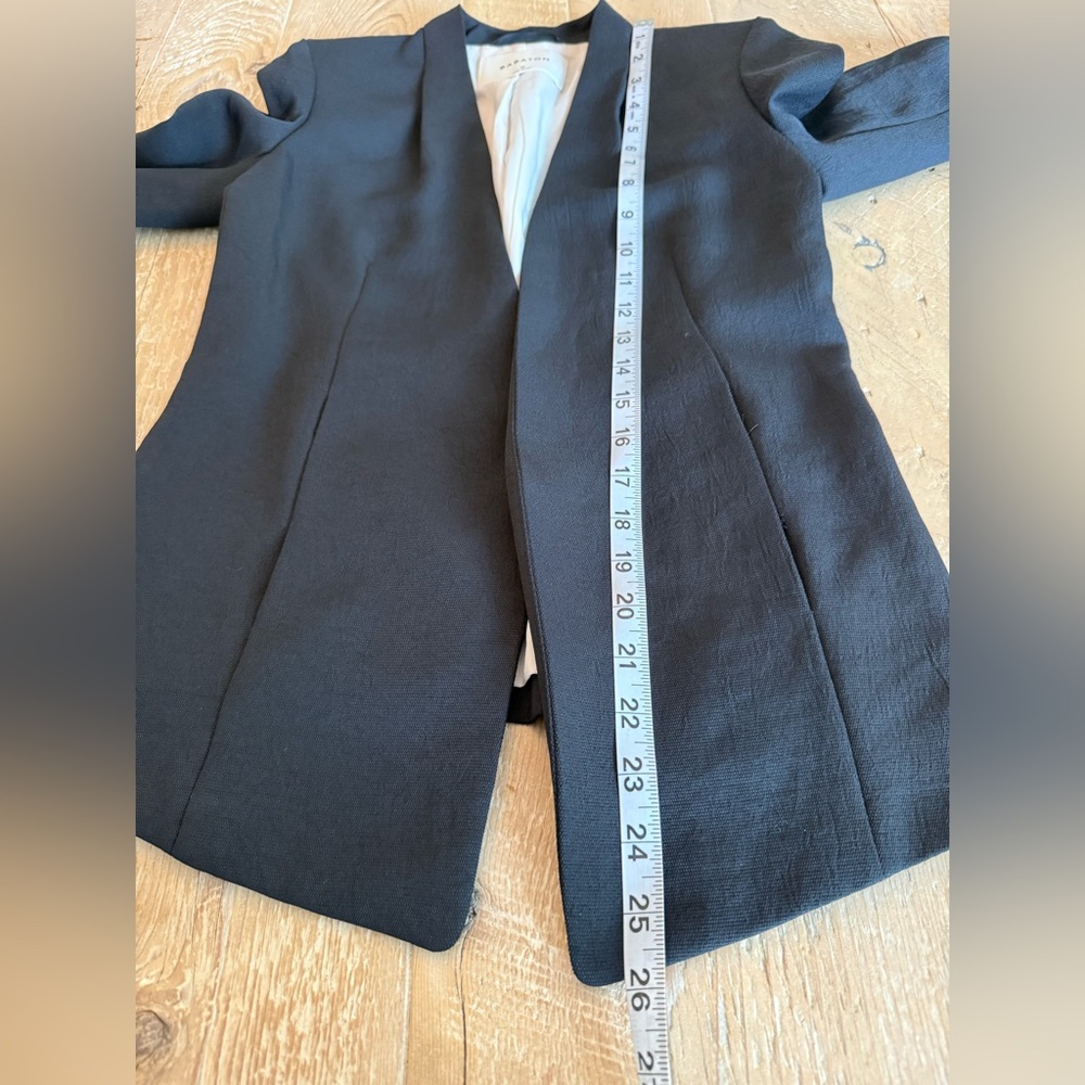 Babaton Black Open-Front Tailored Blazer NWOT size 0 - Picture 6 of 9